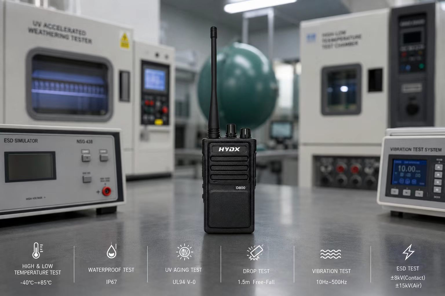Test di fabbrica per i walkie-talkie: una panoramica professionale completa