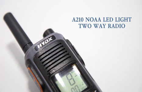 A210 UHF PMR446 NOAA Radio bidirezionale portatile a 32 canali con luce LED